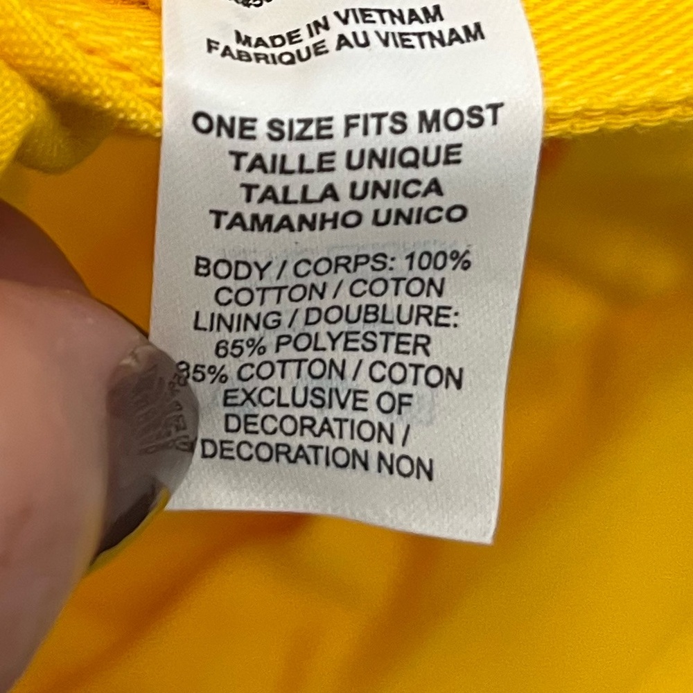 Nike Yellow Heritage86Cotton Hat  Cap with Black Logo for woman or man. - Picture 3 of 5